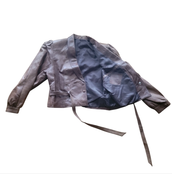 Vintage Faux Leather Jacket - Picture 4 of 9